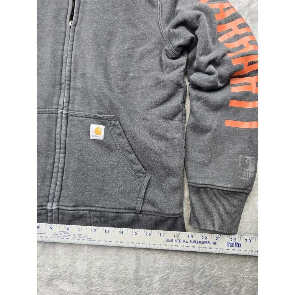 Carhartt Jacket Mens S Charcoal Workwear Rain Defender Thermal Lined jacket